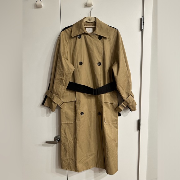 OROTON 2-COLOUR TRENCH COAT OVERSIZED - Picture 5 of 15
